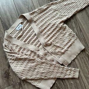 Only short cardigan Beige size Small